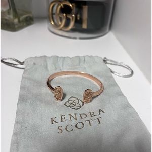 Like Brand new! Kendra Scott rose gold Druzy adjustable bracelet